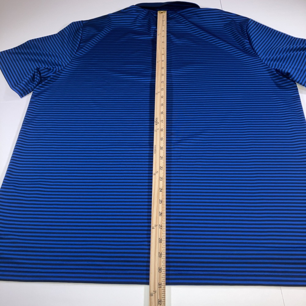 [Lot of 2] RLX Ralph Lauren Golf Polo Shirts Mens XL Blue Striped Performance - Picture 16 of 16